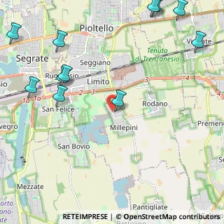 Mappa Via Papa Giovanni XXIII, 20053 Rodano MI, Italia (3.05)
