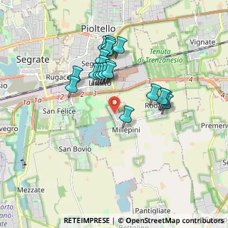 Mappa Via Papa Giovanni XXIII, 20053 Rodano MI, Italia (1.5935)