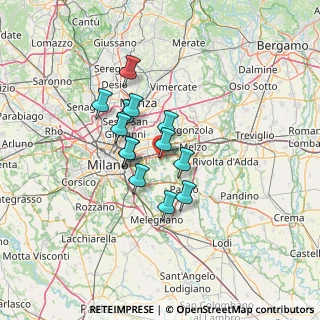 Mappa Via Papa Giovanni XXIII, 20053 Rodano MI, Italia (9.55308)