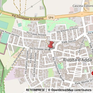 Mappa Via Giuseppe Verdi, 1, 26027 Rivolta d'Adda, Cremona (Lombardia)