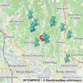Mappa Via Indentro, 37127 Avesa VR, Italia (1.73917)