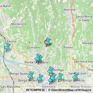 Mappa Via Indentro, 37127 Avesa VR, Italia (2.88545)