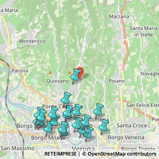Mappa Via Indentro, 37127 Avesa VR, Italia (2.848)