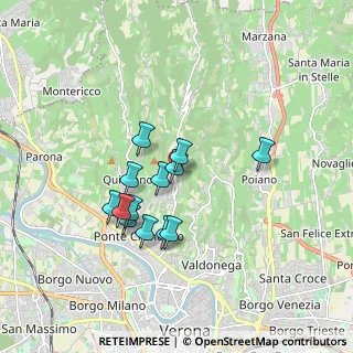 Mappa Via Indentro, 37127 Avesa VR, Italia (1.44462)
