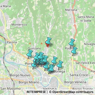 Mappa Via Indentro, 37127 Avesa VR, Italia (1.8915)