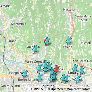 Mappa Via Indentro, 37127 Avesa VR, Italia (2.993)