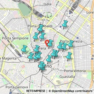 Mappa Via Borgonuovo, 20121 Milano MI, Italia (0.7995)