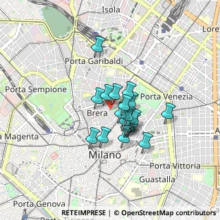 Mappa Via Borgonuovo, 20121 Milano MI, Italia (0.567)