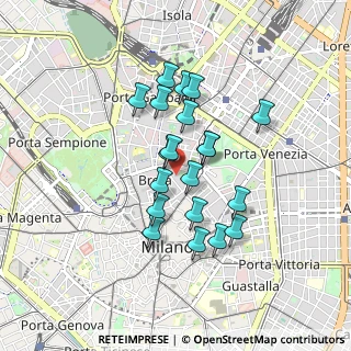 Mappa Via Borgonuovo, 20121 Milano MI, Italia (0.705)