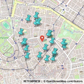 Mappa Via Borgonuovo, 20121 Milano MI, Italia (0.4675)