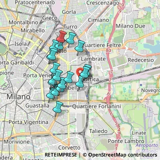 Mappa Via Carlo Forlanini, 20133 Milano MI, Italia (1.4895)