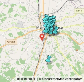 Mappa Via Saliscendi, 74015 Martina Franca TA, Italia (1.3615)
