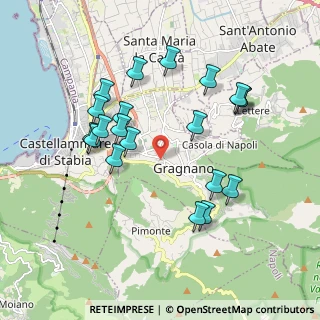Mappa Via San Sebastiano, 80054 Gragnano NA, Italia (2.017)