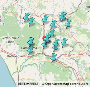 Mappa Via delle Terme, 84020 Oliveto Citra SA, Italia (11.63158)