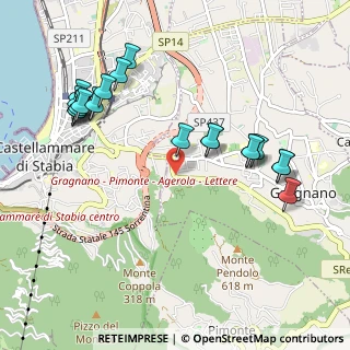 Mappa SS  366 per, 80054 Gragnano NA, Italia (1.2145)