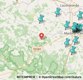 Mappa Contrada Bradamonte Zona E, 74015 Martina Franca TA, Italia (6.41125)