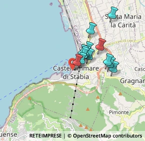 Mappa Via Padiglione, 80053 Castellammare di Stabia NA, Italia (1.39923)