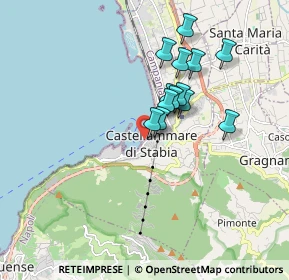 Mappa Via Padiglione, 80053 Castellammare di Stabia NA, Italia (1.51923)