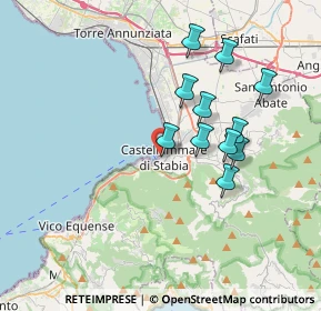 Mappa Via Padiglione, 80053 Castellammare di Stabia NA, Italia (3.46364)