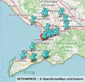 Mappa Via Padiglione, 80053 Castellammare di Stabia NA, Italia (6.92944)