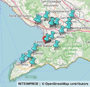 Mappa Via Padiglione, 80053 Castellammare di Stabia NA, Italia (6.93789)