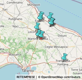 Mappa Contrada Primicerio Zona I, 74015 Martina Franca TA, Italia (11.51818)