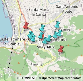 Mappa 80054 Gragnano NA, Italia (1.22167)
