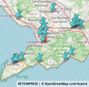 Mappa 80054 Gragnano NA, Italia (10.0445)