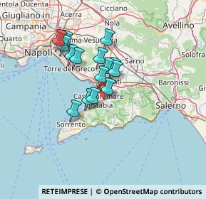Mappa SS della Penisola Sorrentina, 80053 Gragnano NA (11.60375)