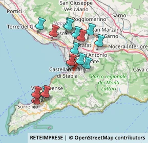 Mappa SS della Penisola Sorrentina, 80053 Castellammare di Stabia NA, Italia (6.92471)