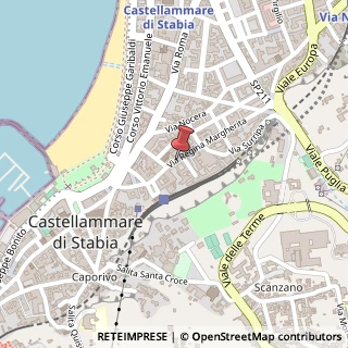 Mappa Via Regina Margherita, 72, 80053 Castellammare di Stabia, Napoli (Campania)