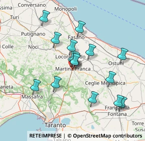 Mappa Via V.o Raguso, 74015 Martina Franca TA, Italia (13.99563)