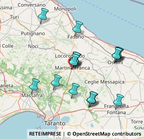 Mappa Via V.o Raguso, 74015 Martina Franca TA, Italia (15.26)