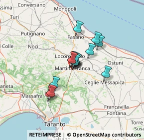 Mappa Via V.o Raguso, 74015 Martina Franca TA, Italia (8.40133)