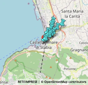 Mappa Via Giuseppe Mazzini, 80053 Castellammare di Stabia NA, Italia (0.91333)