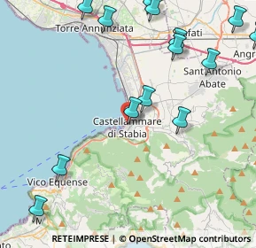 Mappa Via Giuseppe Mazzini, 80053 Castellammare di Stabia NA, Italia (6.03667)