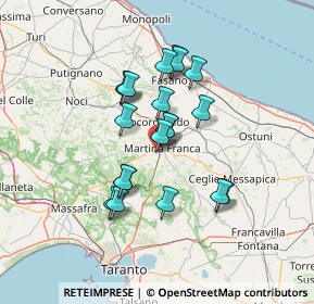 Mappa Via per Crispiano, 74015 Martina Franca TA, Italia (11.9425)