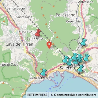 Mappa Via fossa lupara, 84125 Salerno SA, Italia (2.91417)