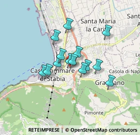 Mappa Strada Varano, 80053 Castellammare di Stabia NA, Italia (1.30643)