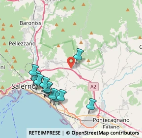 Mappa A3 Napoli - Reggio Calabria, 84133 Salerno SA, Italia (4.43417)
