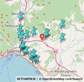 Mappa A3 Napoli - Reggio Calabria, 84133 Salerno SA, Italia (4.02684)