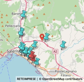 Mappa A3 Napoli - Reggio Calabria, 84133 Salerno SA, Italia (4.38118)