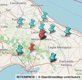 Mappa Via dei Gerani, 74015 Martina Franca TA, Italia (13.865)