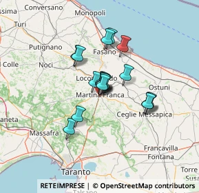 Mappa Via dei Gerani, 74015 Martina Franca TA, Italia (9.33056)