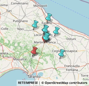 Mappa Via dei Gerani, 74015 Martina Franca TA, Italia (8.70636)