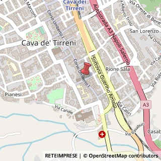 Mappa Corso Umberto I, 96, 84013 Cava de' Tirreni, Salerno (Campania)