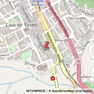 Mappa Corso Umberto I, 66, 84013 Cava de' Tirreni, Salerno (Campania)