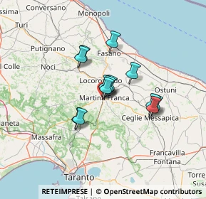 Mappa Traversa I Via Alessandro Fighera, 74015 Martina Franca TA, Italia (9.91538)