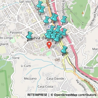 Mappa Via Giuseppe Pellegrino, 84013 Cava de' Tirreni SA, Italia (0.4315)