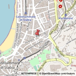 Mappa Via Nocera, 92, 80053 Castellammare di Stabia, Napoli (Campania)